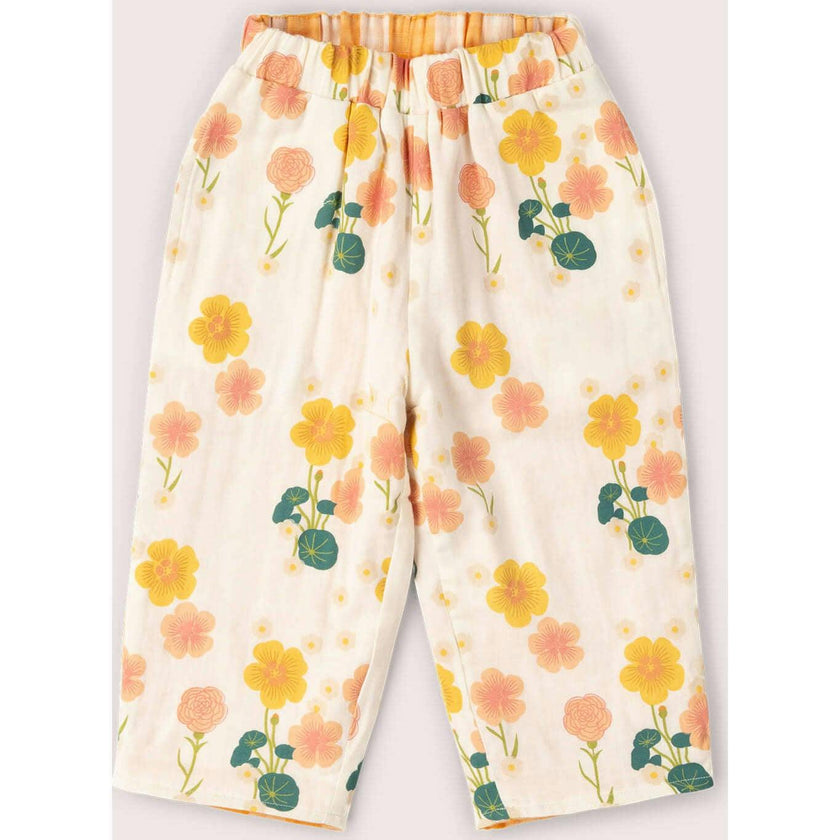Flora Reversible Pull On Trousers, Cream