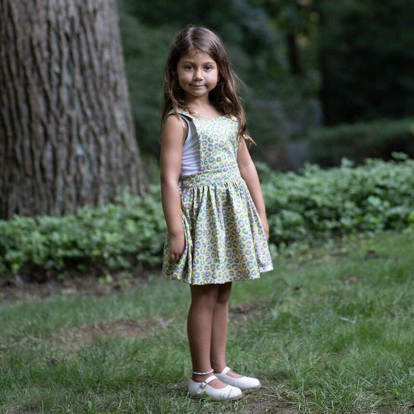 Pinafore Dress in Cheetah