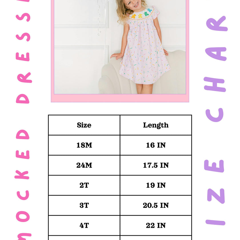 Checkered Strawberry Smocked Dress
