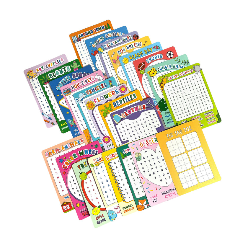 Word Search Activity Cards - Set of 24