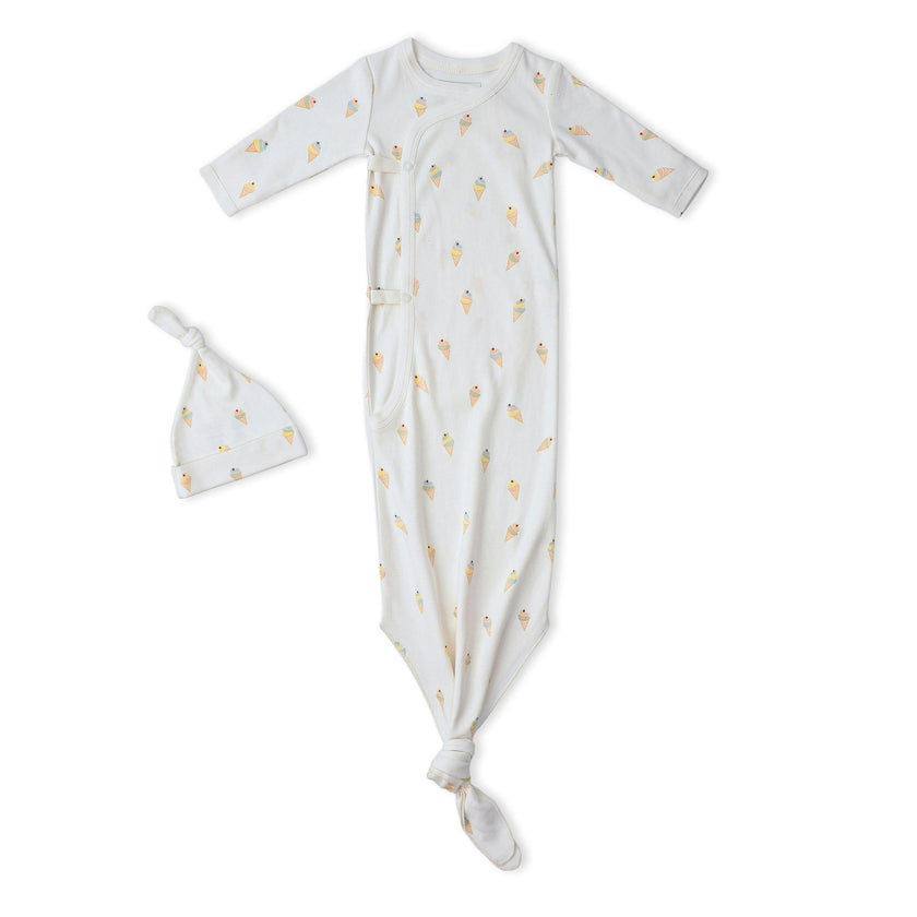 Organic Kimono Knotted Sleep Gown