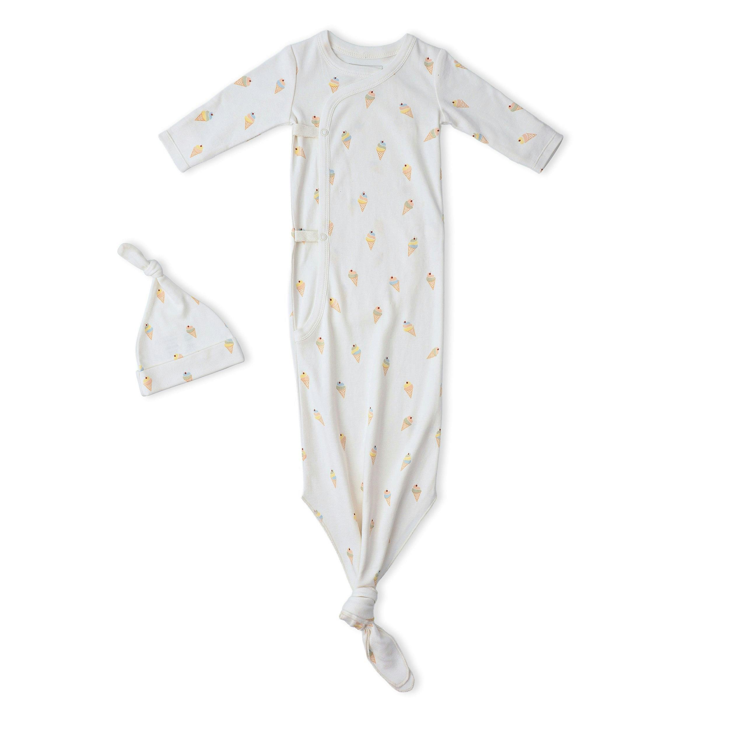 Organic Kimono Knotted Sleep Gown