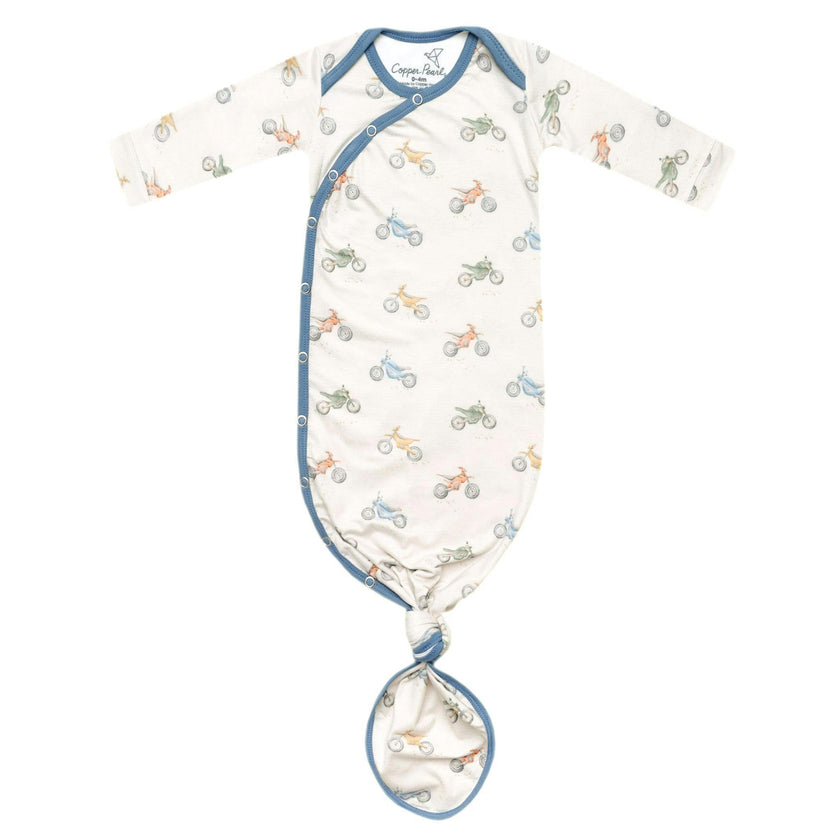 Newborn Knotted Gown - Ryder