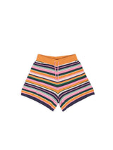 women's organic cotton shorts - tropical garden
