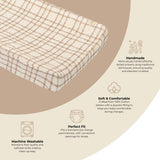 Charlie Farmhouse Plaid Cotton Quilted Change Pad Cover