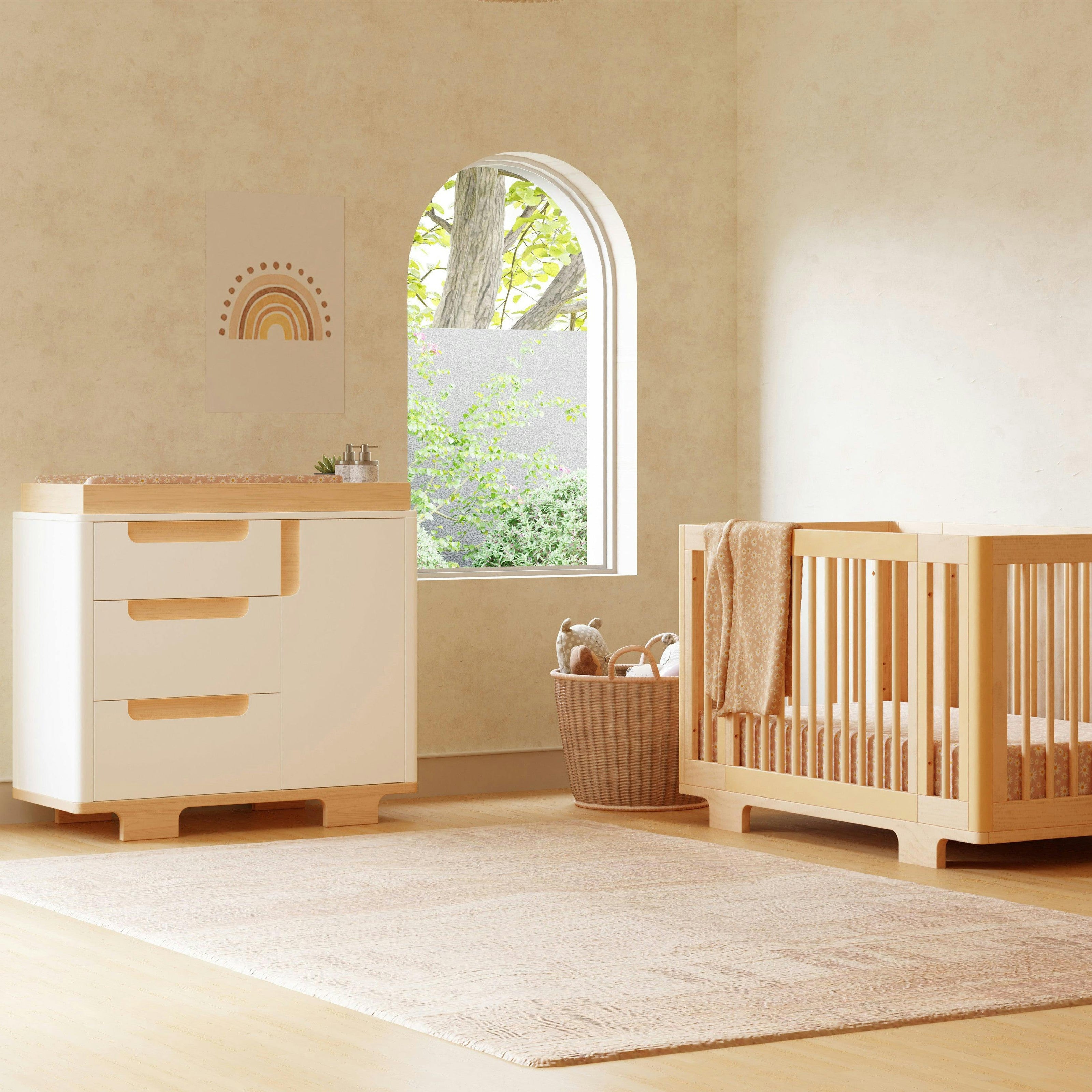 Babyletto Yuzu 3-Drawer Compact Changer Dresser with Removable Changing Tray (41