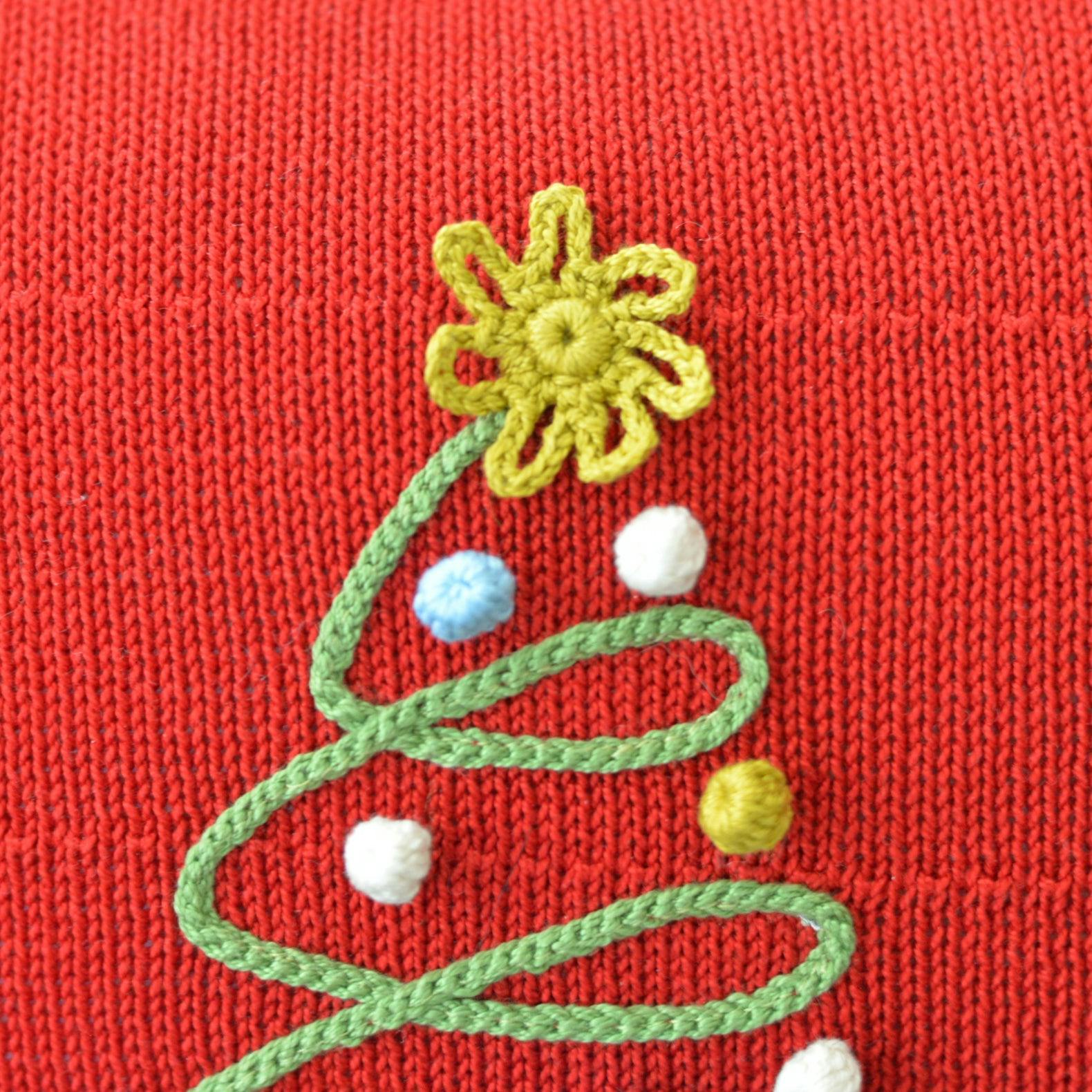 Spiral Holiday Tree Pillow 12