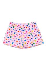 Cheerful Hearts Plush Shorts
