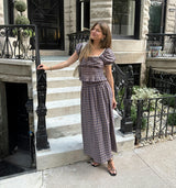 The Paulina Top - Brown Spencer Plaid