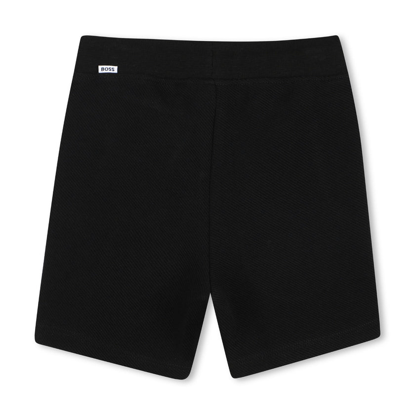 White & Black Logo Short Set