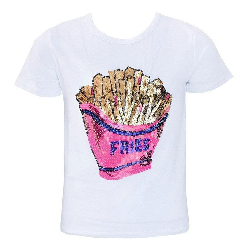 I love French Fries Sequin T-Shirt