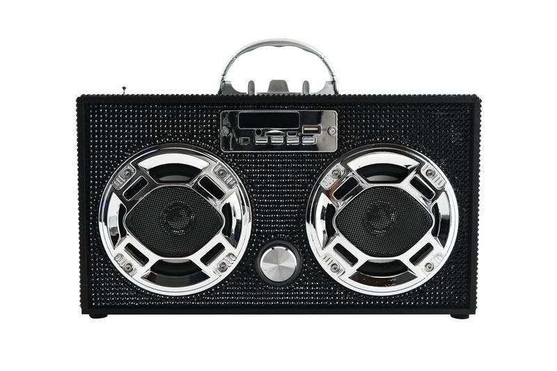Black Bling Boombox & Bluetooth Speaker