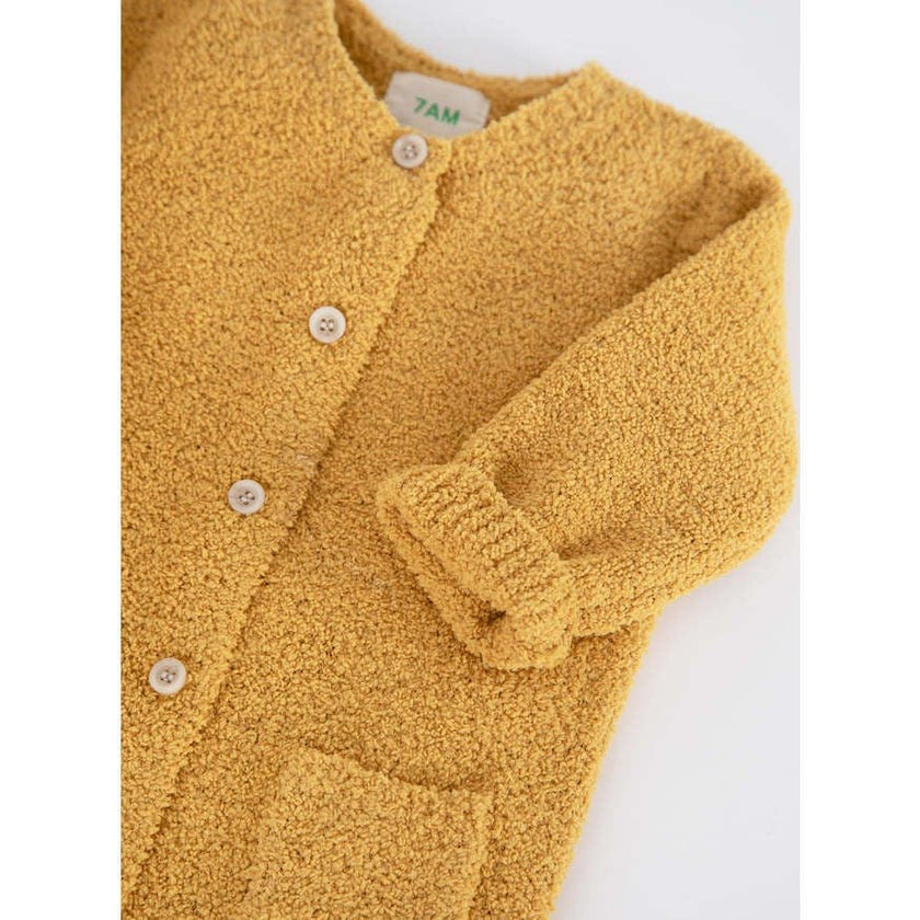 Fuzzy Long Sleeve Buttoned Romper