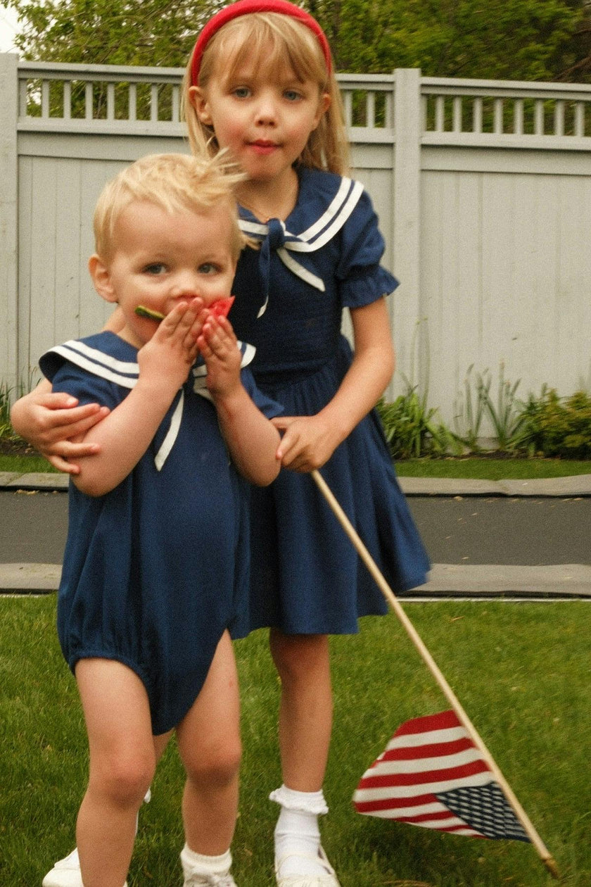 Mini Alice Dress in Navy