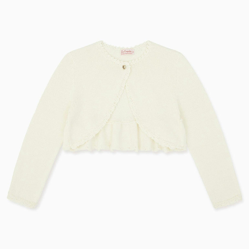 Ivory Linda Ceremony Girl Cardigan