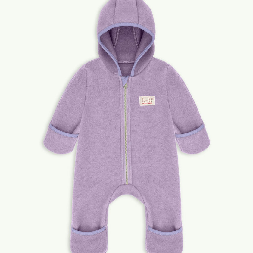 children's merino wool overall - lilac