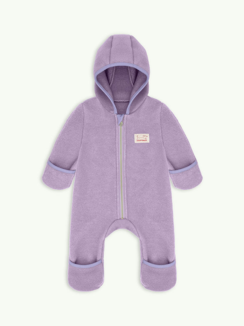 children's merino wool overall - lilac