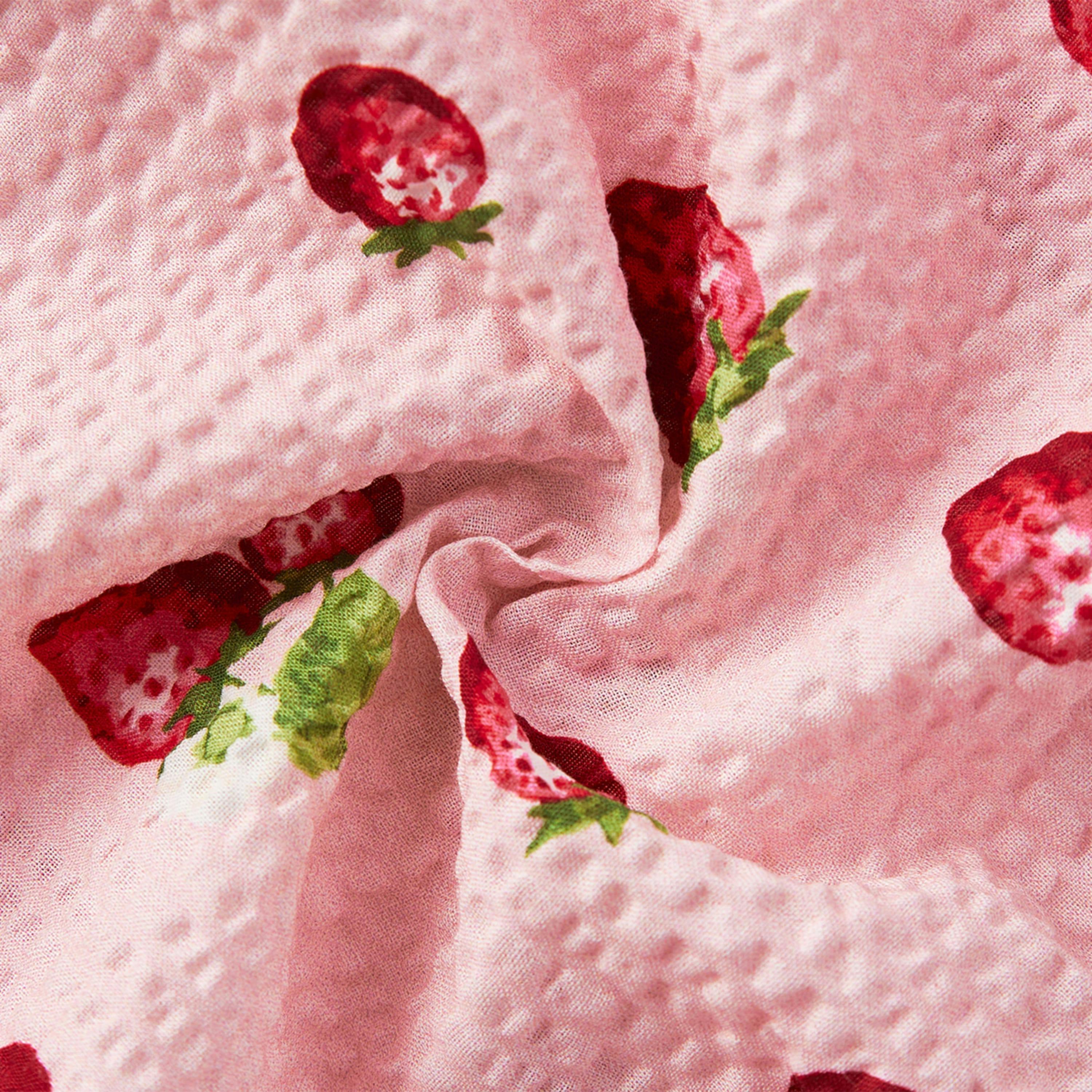 Strawberry Ruffle Tiered Dress