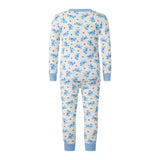 Hearts Print Long Sleeve Jersey Pajamas Set