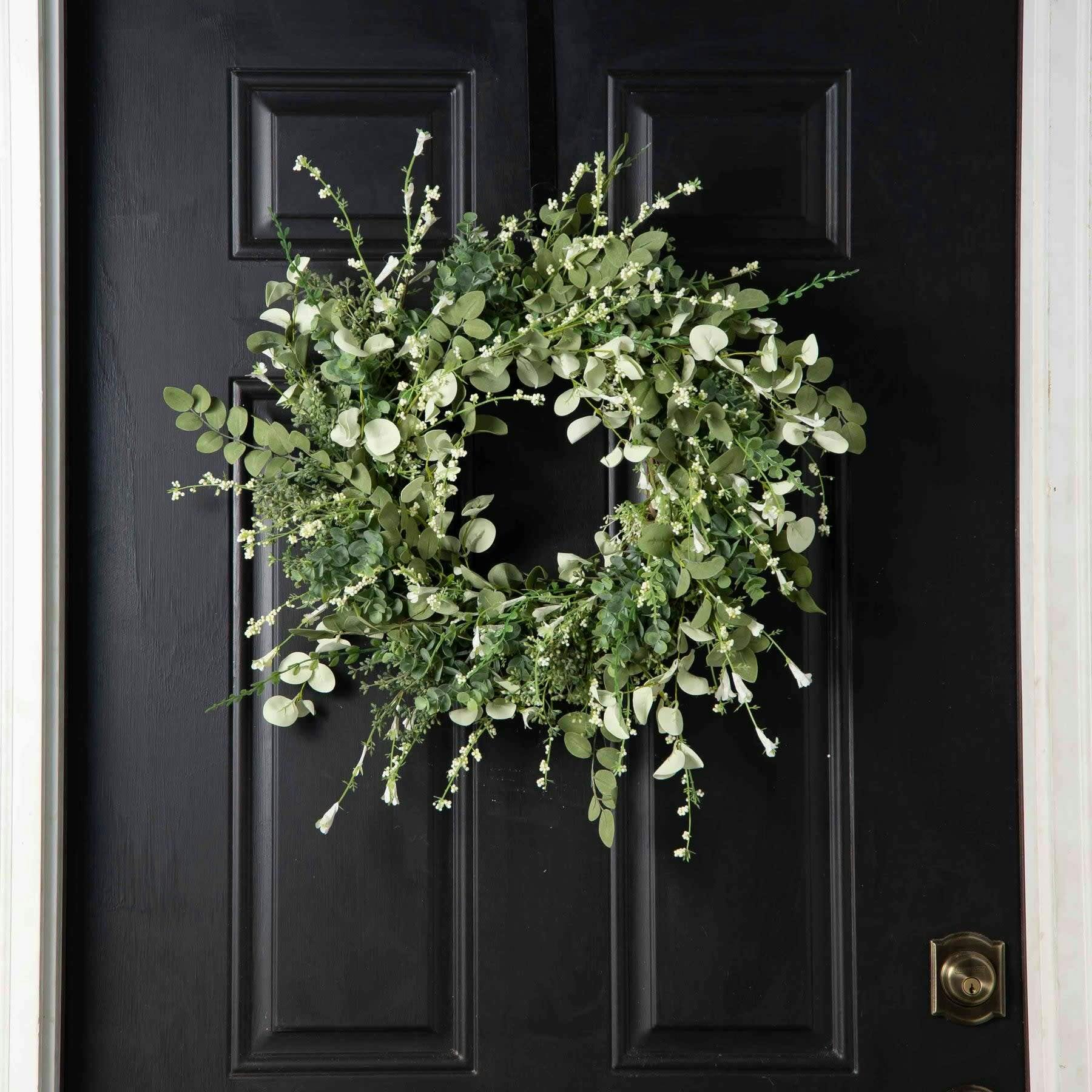 Mixed Eucalyptus, Green Ruscus Greenery All Seasons Wreath
