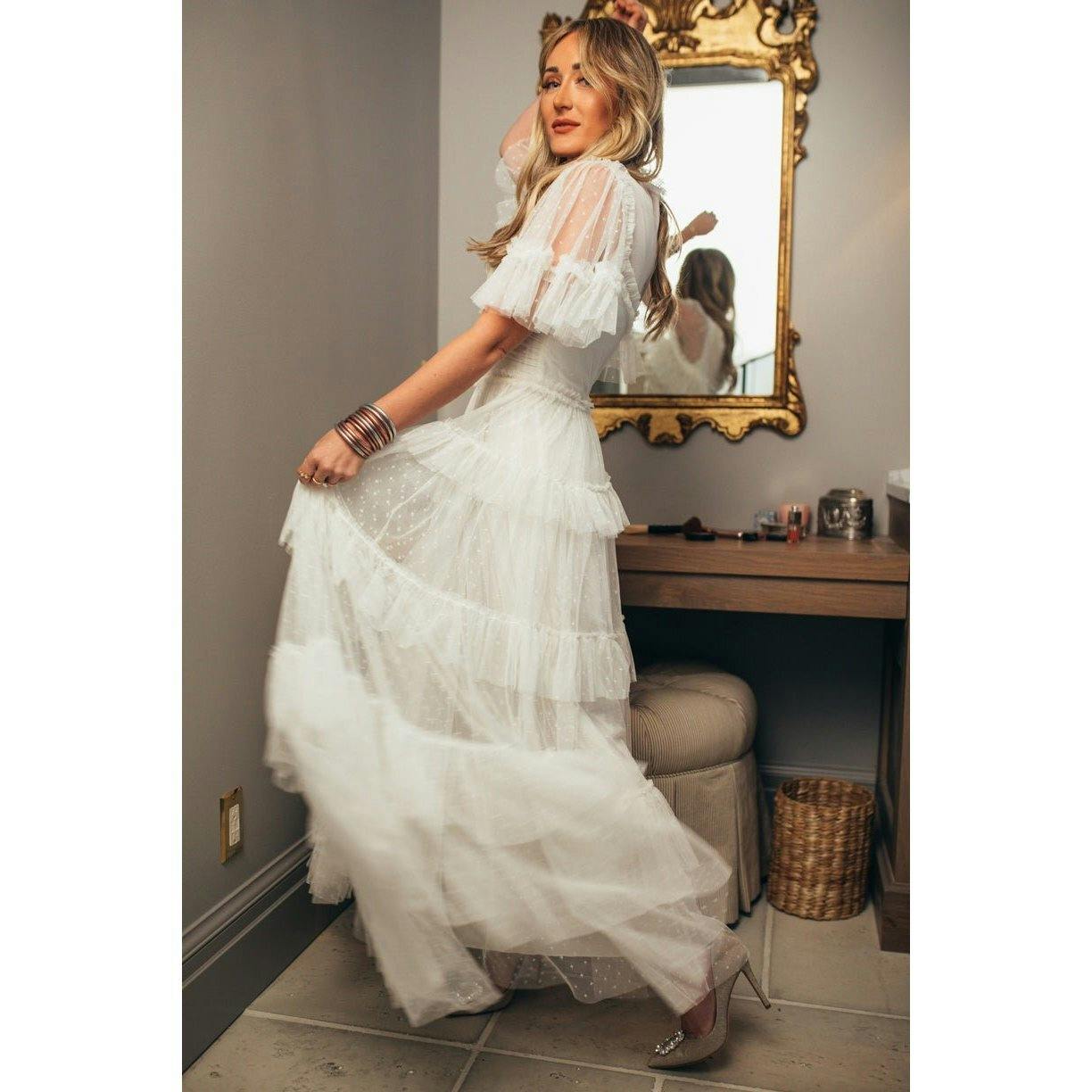 Whimsical Dress in White