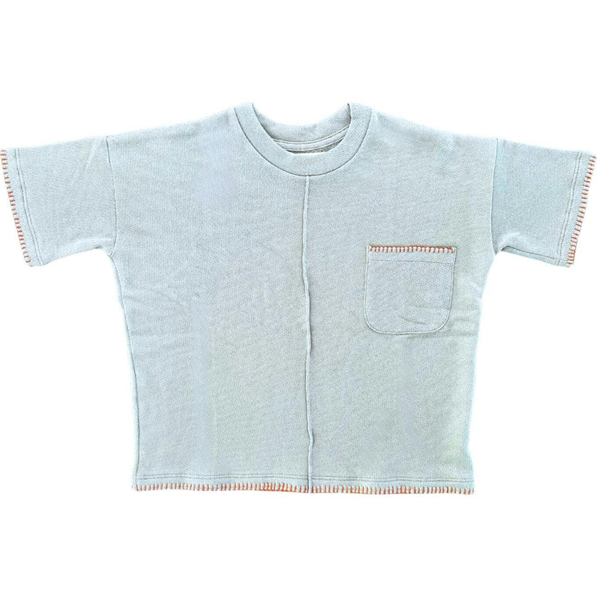 Hand-Embroidered French Terry Top