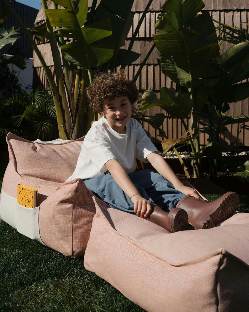 Seashell Outdoor Square Ottoman