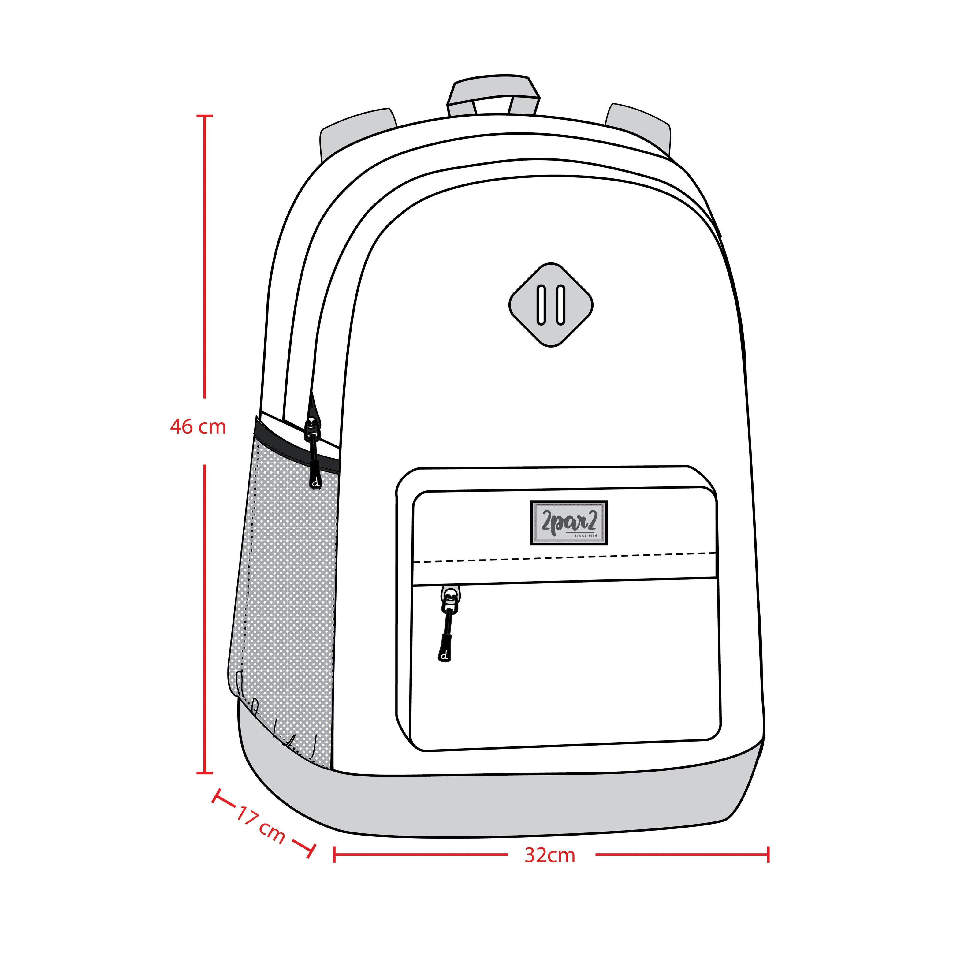 Little Girl Hearts Lightweight Spacious Backpack