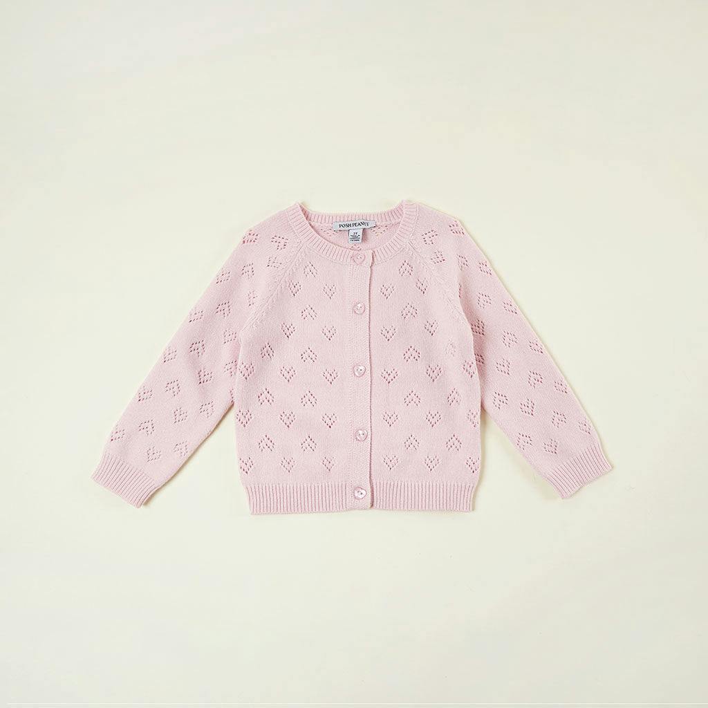 Icing Pink Pointelle Cardigan