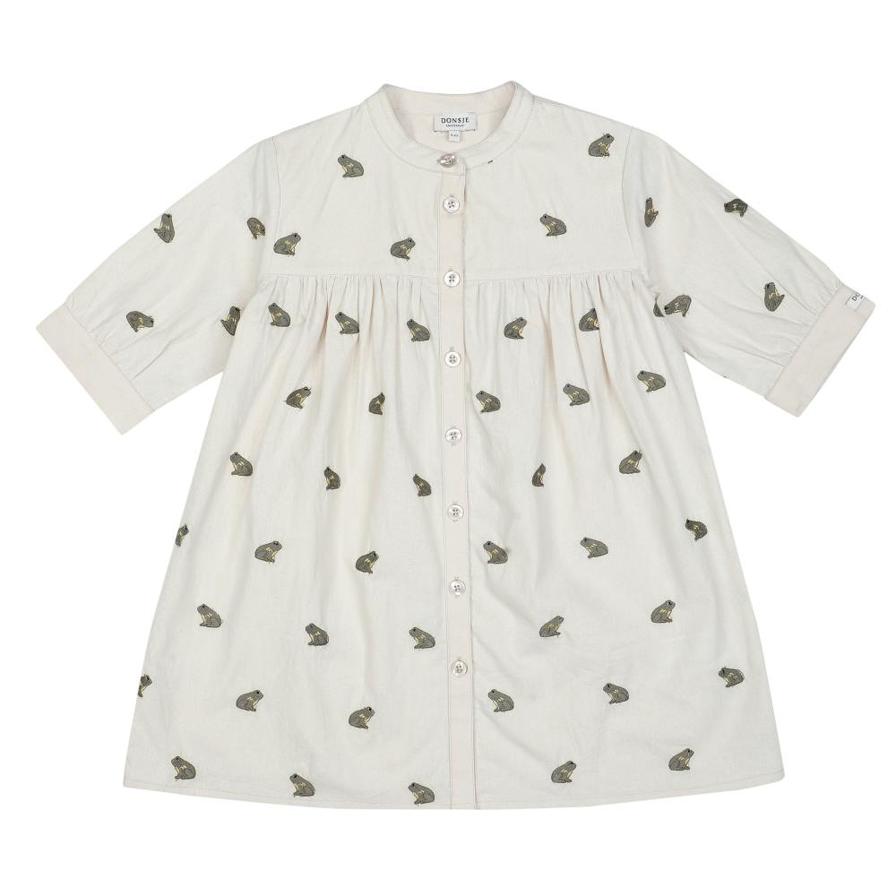 Ulda Dress | Frogs | Warm White