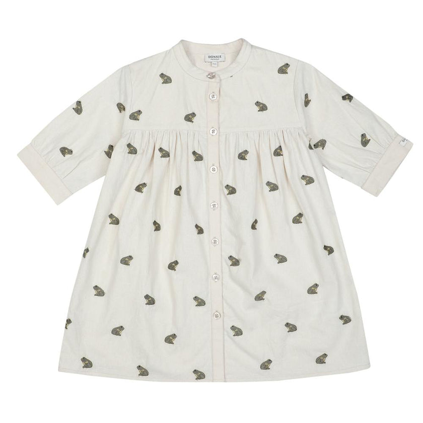 Ulda Dress | Frogs | Warm White