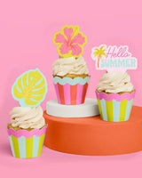 Pool Party Toppers - 24 wrappers + toppers