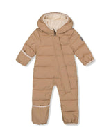 Baby Cloud One Piece Snowsuit Adapted For Car Seats Beige