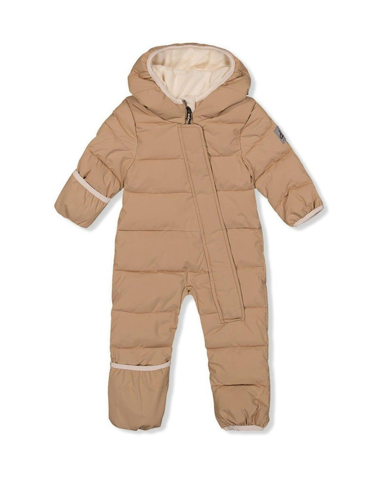 Baby Cloud One Piece Snowsuit Adapted For Car Seats Beige