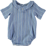 Combinaison bébé Mousse - Rayure atlantic