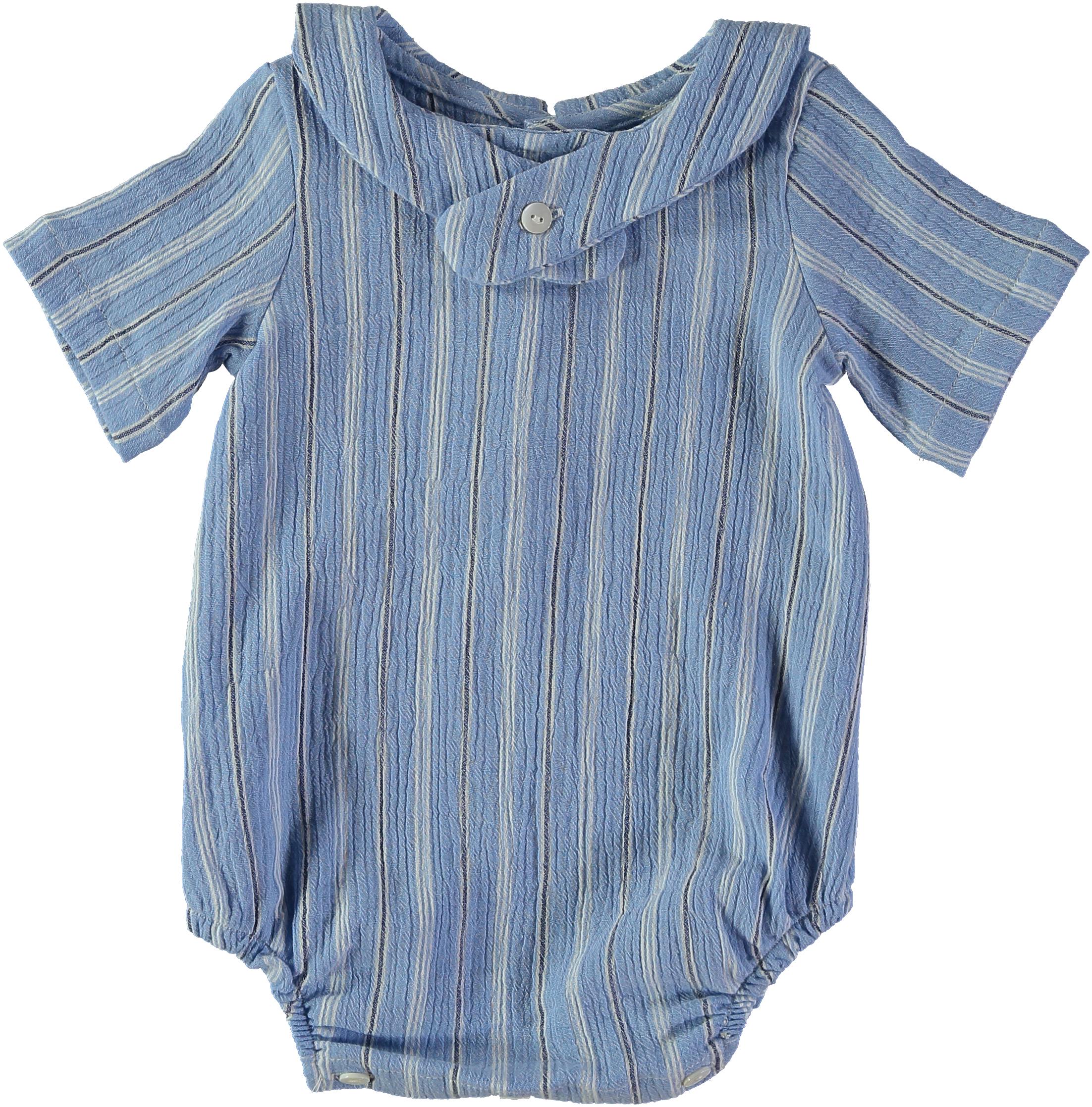 Combinaison bébé Mousse - Rayure atlantic