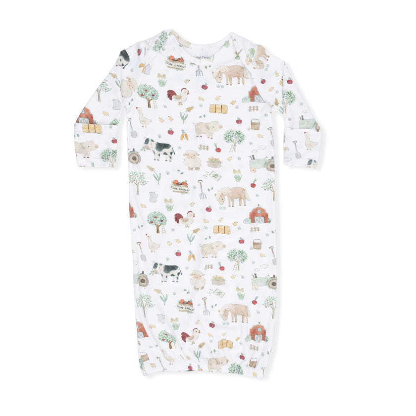 Cute Farm Animals Uni - Lap Shoulder Gown