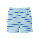 Boys Striped Waffle Polo Set | Blue Shark