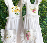 6y Heirloom Handkerchief Dress - Pink & Yellow Florals