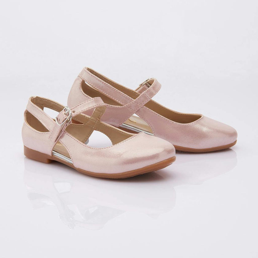Toddler Pink Cut-Out Flats
