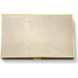 Croc Leather Backgammon Set