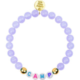Customizable Camp Name Gemstone Bracelet