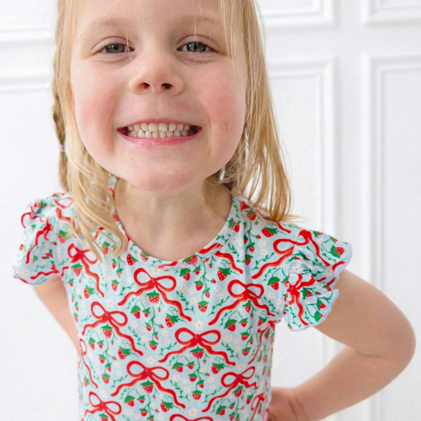Strawberry Bows Bamboo Dress
