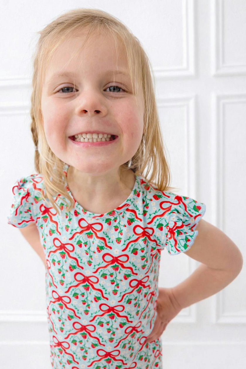 Strawberry Bows Bamboo Dress
