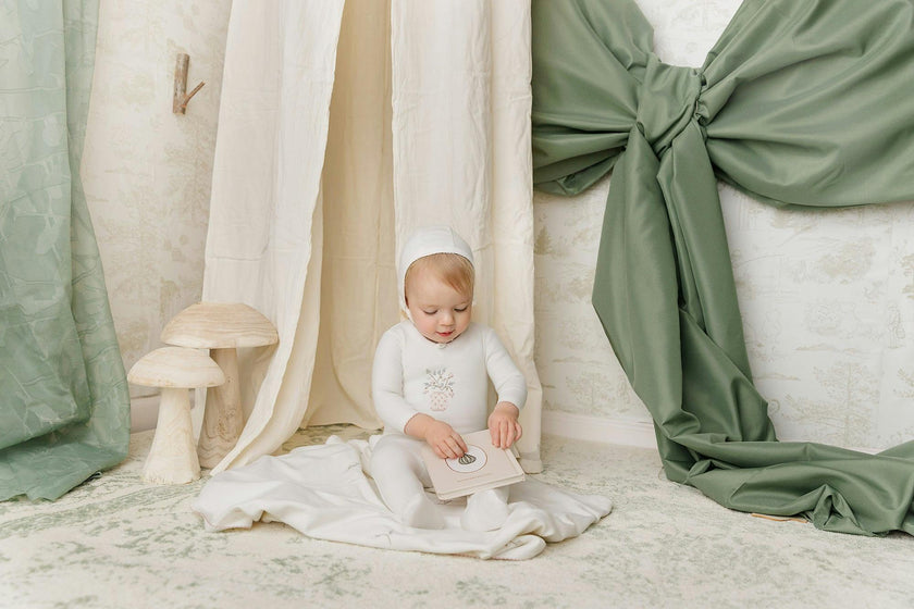 Vase & Petals Footie & Hat Set