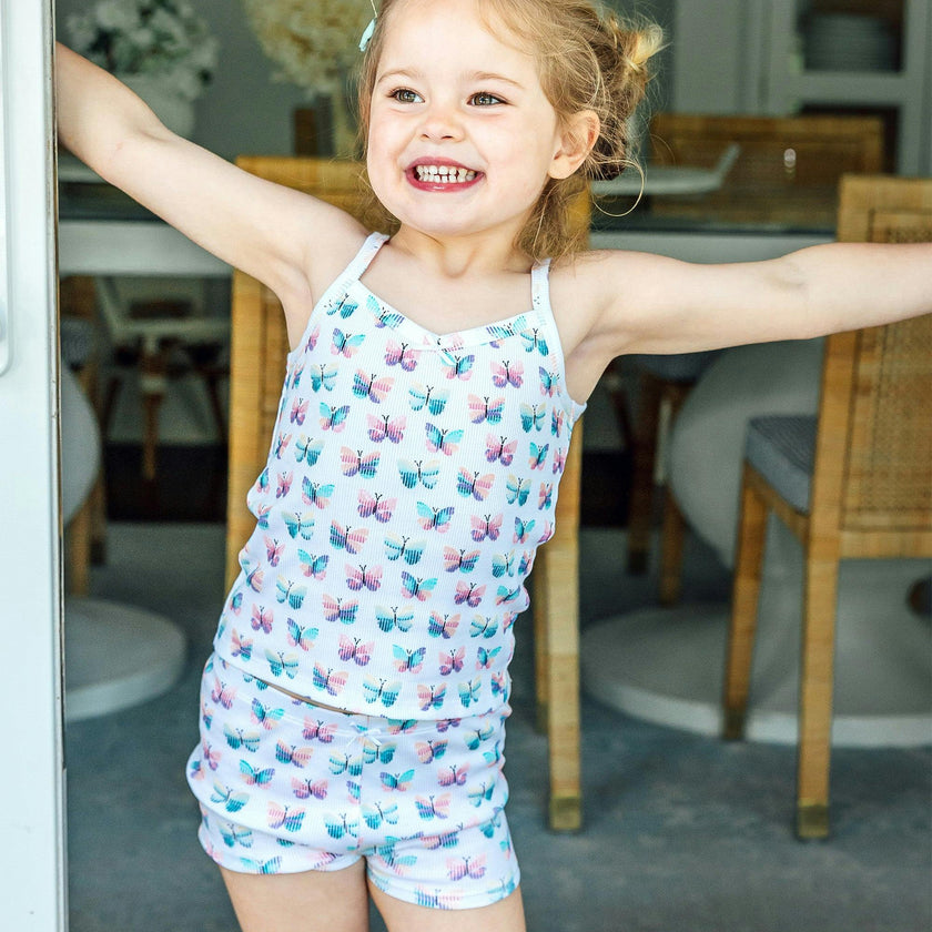 The Organic Cami and Short Set [Butterflies]