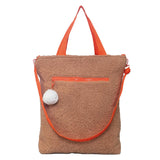 Snuggle Tote XL – The Oversized Sherpa Tote Bag for Sleepovers, Curry