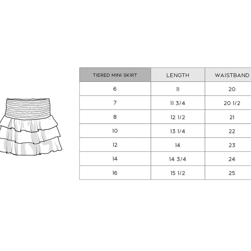Tiered Mini Skirt