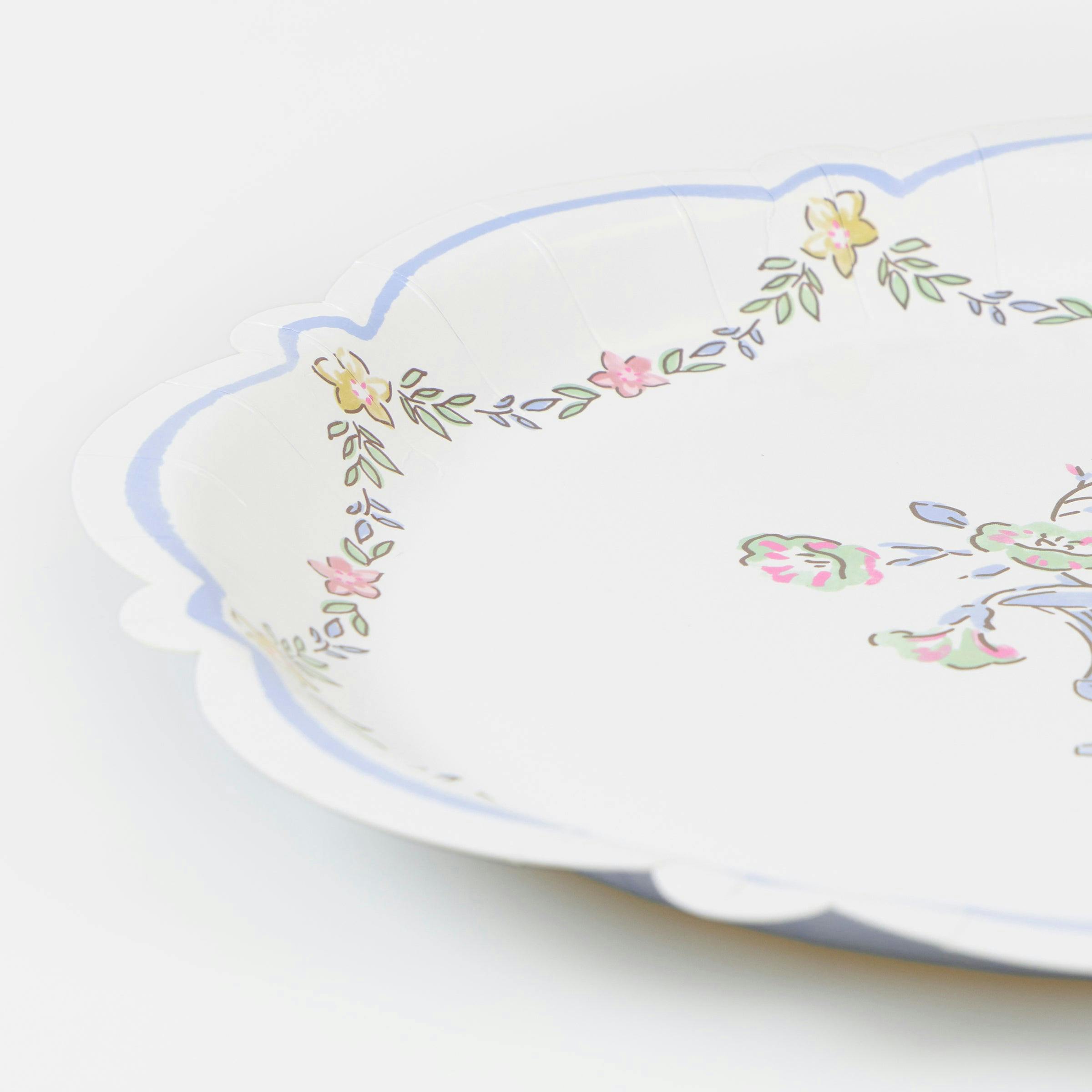 Chintz Border Dinner Plates