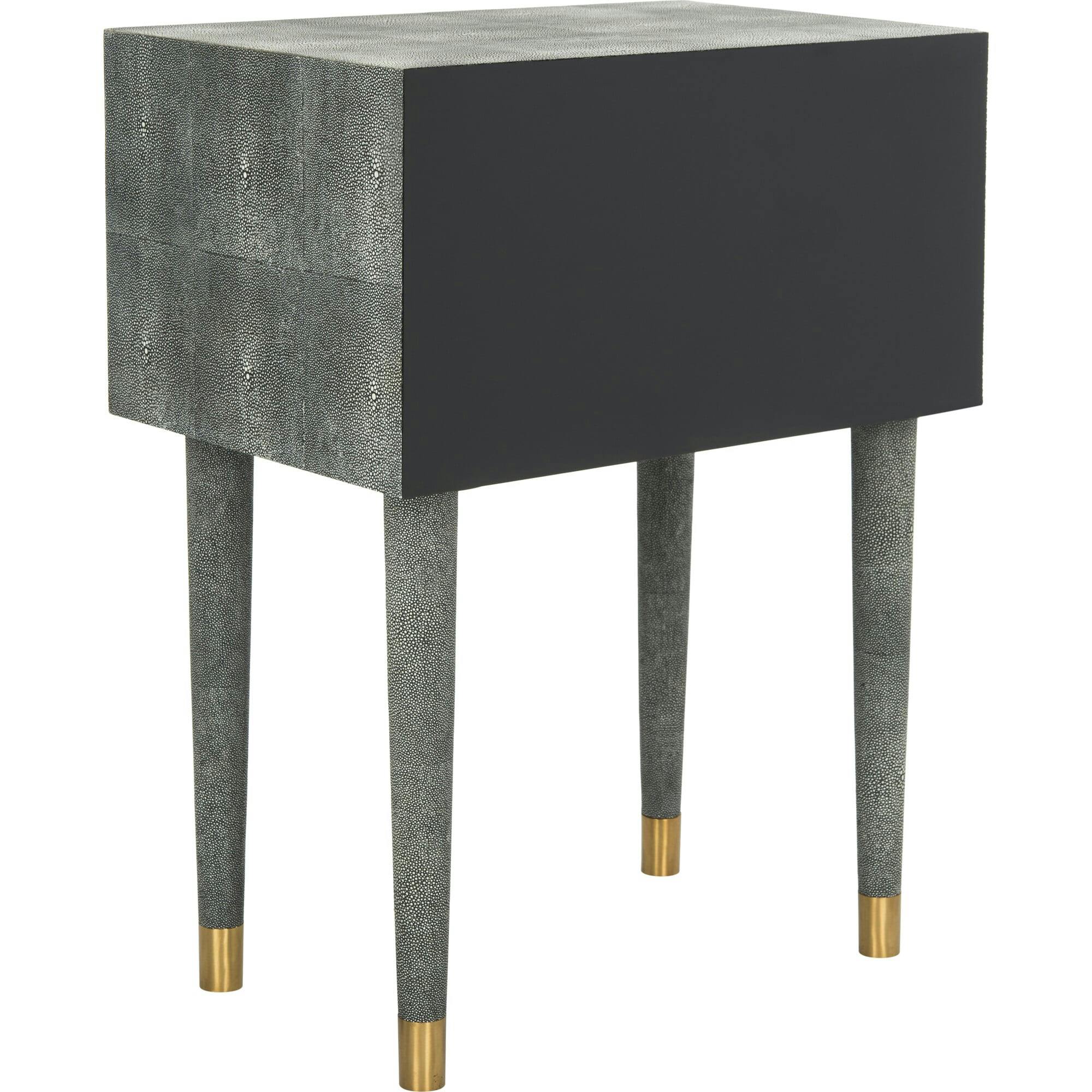 Nour Faux Shagreen End Table